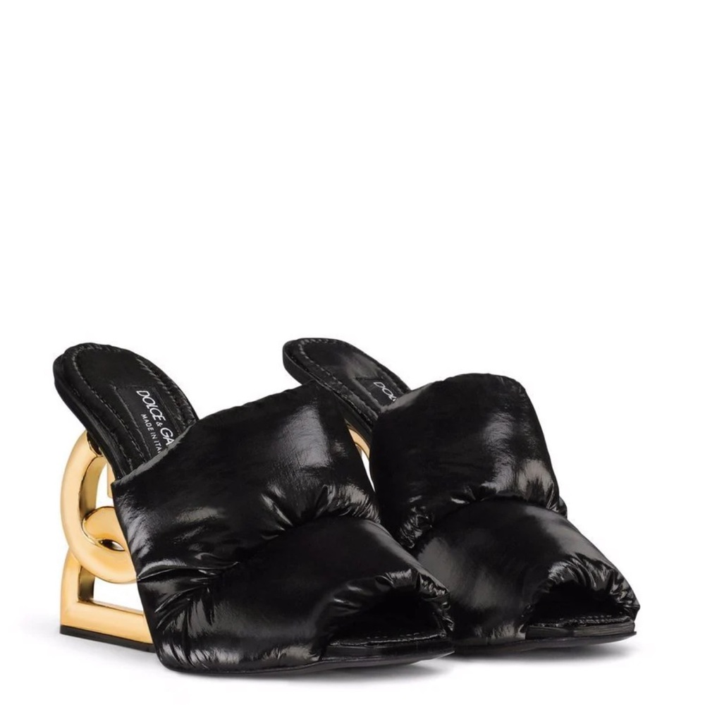 Dolce & Gabbana Padded DG Heels Black
